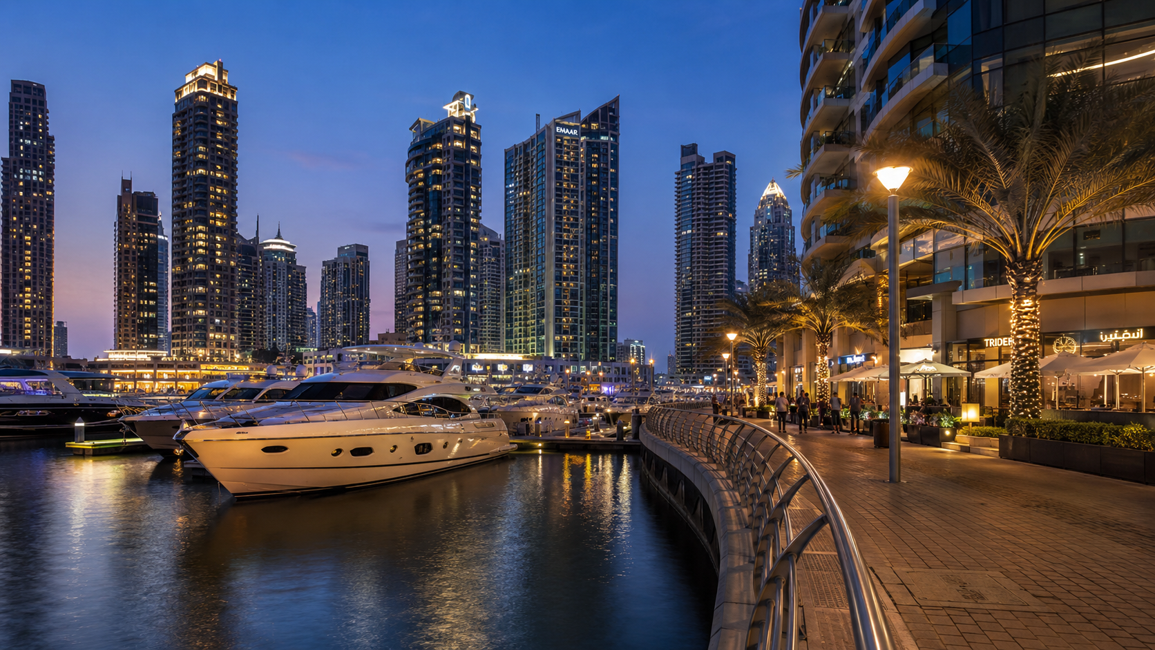 Dubai Marina waterfront — a top choice in the best areas to live in Dubai 2026 for professionals